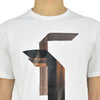 Neil Barrett Men's White T-shirt Cotton Rubber Print Mod.BJT182GE576S03