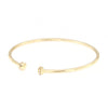 Bracciale flessibile in oro giallo con diamanti