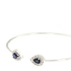 Bracciale flessibile con Zaffiri e diamanti