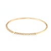 Bracciale flessibile in oro rosa con diamanti