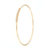 Bracciale flessibile in oro rosa con diamanti