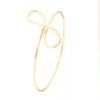 Bracciale flessibile in oro rosa con infinito