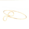 Bracciale flessibile in oro rosa con infinito