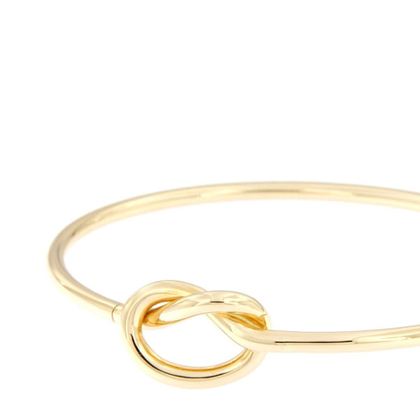 Bracciale flessibile in oro con nodo marinaro