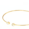 Bracciale flessibile in oro giallo con diamanti