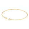 Bracciale flessibile in oro giallo con diamanti