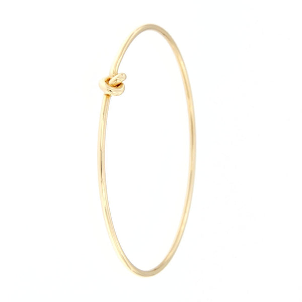 Bracciale flessibile in oro con nodo marinaro