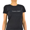 Calvin Klein Collection Blue Women's T-shirt Cotton Print Crew Neck