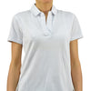 Calvin Klein Collection Women's White Polo T-shirt Cotton Button