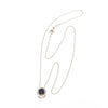 Collana in oro bianco con zaffiri e diamanti