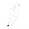 Collana in oro bianco con zaffiri e diamanti