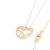 Collana a tulipano in oro rosa e diamanti