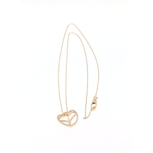 Collana a tulipano in oro rosa e diamanti