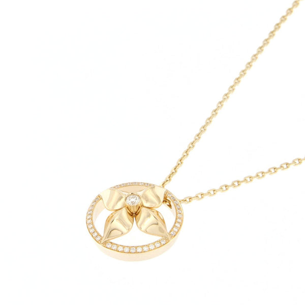 Collana a fiore in oro giallo e diamanti
