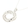 Girocollo in oro bianco con diamanti