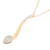 Girocollo in oro bianco/rosa con diamanti