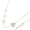 Girocollo in oro bianco con diamanti