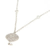 Girocollo in oro bianco con diamanti