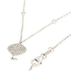 Girocollo in oro bianco con diamanti