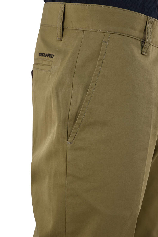 Dsquared2 Brown Men's Trousers Cotton Buttons Mod.S71KA0606S40913022