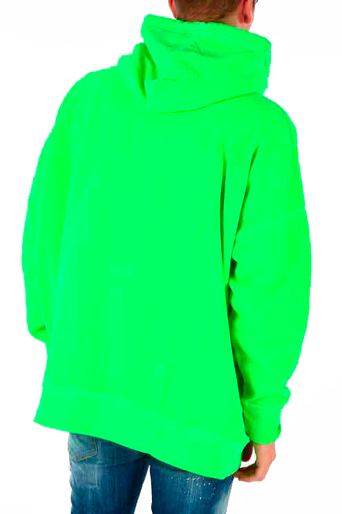 Dsquared2 Felpa Oversized Verde Uomo Cotone Logo Mod. S74GU0291 S25030 910