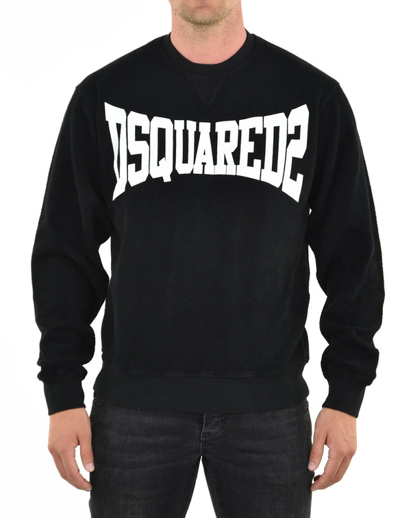 Dsquared2 Men's Black Sweatshirt Cotton Logo Mod. S71GU0379 S25427 900