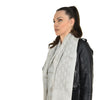 Gucci Unisex Shawl Beige and White Logo Wool and Silk Mod. 165904 3G646 9500 