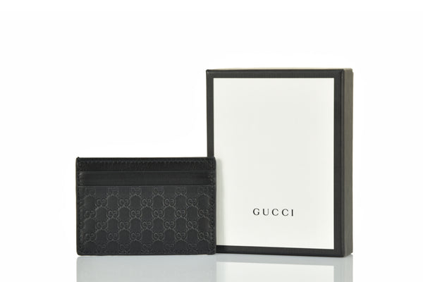 Gucci Portatessere Nero Uomo Pelle Microguccissima Mod. 262837 BMJ1N 1000