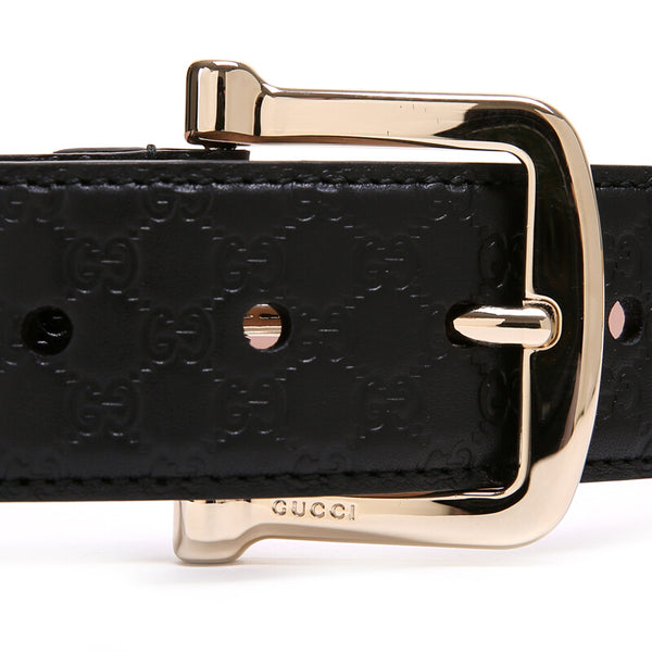 Gucci Cintura Nera Donna Pelle Microguccissima Mod. 281548 BMJ1G 1000