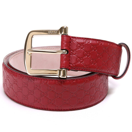 Gucci Cintura Rossa Donna Pelle Microguccissima Mod. 281548 BMJ1G 6420