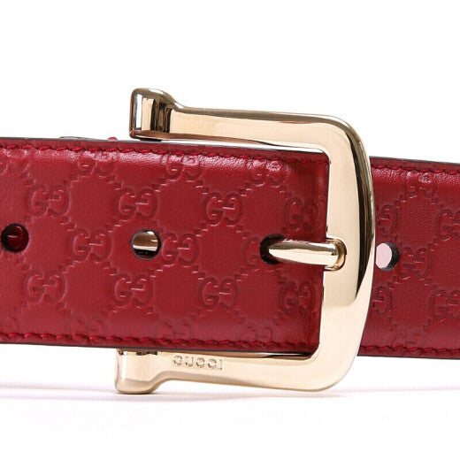 Gucci Cintura Rossa Donna Pelle Microguccissima Mod. 281548 BMJ1G 6420