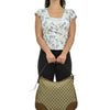 Gucci Beige Women's Handbag Leather and Fabric Original GG Mod. 449244 KY9LG 