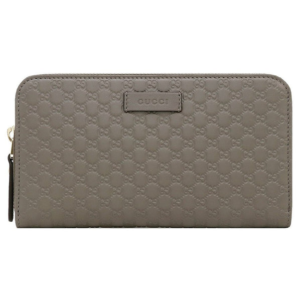 Gucci Gray Wallet Women's Leather Microguccissima Mod. 449391 BMJ1G 002 1226 