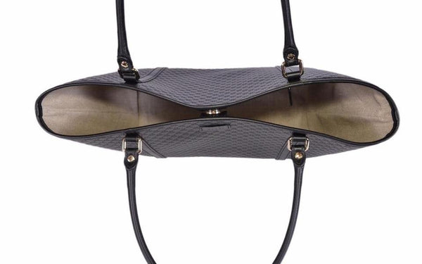 Gucci Black Tote Bag Women Leather Microguccissima Soft Mod. 449647 BMJ1G 1000 
