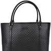 Gucci Black Tote Bag Women Leather Microguccissima Soft Mod. 449647 BMJ1G 1000 