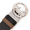 Gucci Cintura Reverse Nero/Acero Uomo Pelle Dollar Calf Mod. 449715 CAO2N 1093