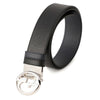 Gucci Reverse Belt Black/Blue Men's Leather Dollar Calf Mod. 449715 CAO2N 8625 