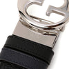 Gucci Reverse Belt Black/Blue Men's Leather Dollar Calf Mod. 449715 CAO2N 8625 