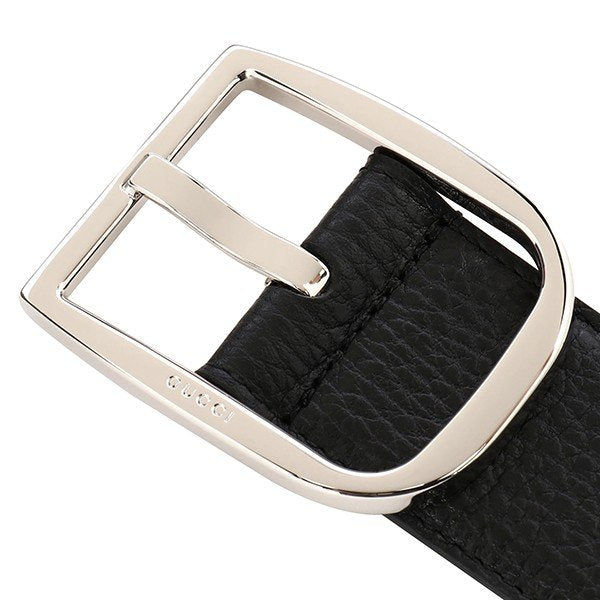 Gucci Cintura Nera Uomo Pelle Dollar Calf Mod. 449716 CAO0N 1000