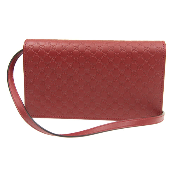 Gucci Wallet Red Women's Leather Microguccissima Soft Mod. 466507 BMJ1G 6420 