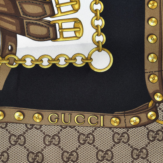 Gucci Unisex Beige Shawl with Logo 100% Silk Twill Mod. 508796 3G001 1070 