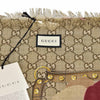 Gucci Unisex Beige Shawl with Logo 100% Wool Mod. 508797 3G200 5179 