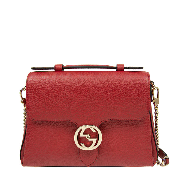Gucci Red Women's Handbag Logo Leather Dollar Calf Mod. 510302 CAO0G 6420 