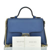 Gucci Borsa a Mano Blu Donna Logo Pelle Dollar Calf Mod. 510302 CAO0G 4231