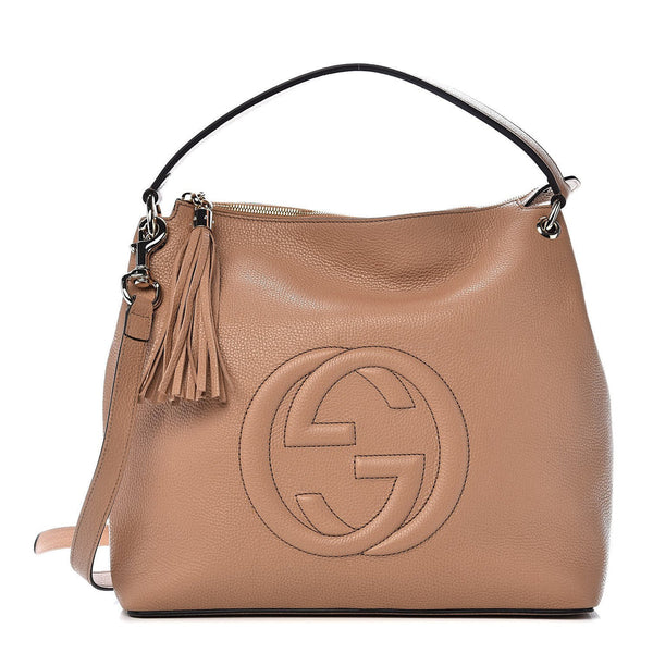 Gucci Soho Beige Women's Handbag Leather Cellarius Mod. 536194 A7M0G 2754 