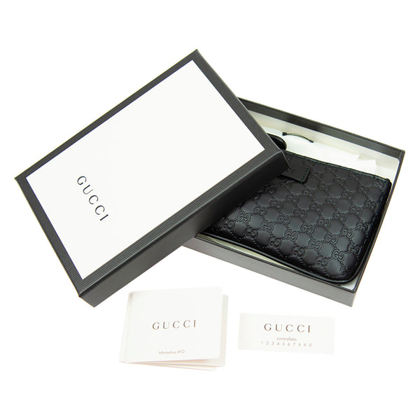Gucci Keyring Black Woman Zipper Leather GG Mod. 544248 BMJ1G 1000 