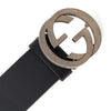 Gucci Cintura Blu Uomo Pelle Selleria Mod. 546389 BGH0N 4009