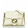 Gucci White Women's Handbag Logo Leather Dollar Calf Mod. 607720 CAO0G 9522 