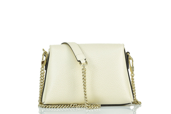 Gucci White Women's Handbag Logo Leather Dollar Calf Mod. 607720 CAO0G 9522 