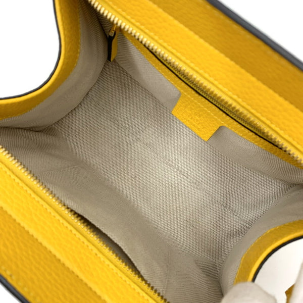 Gucci Soho Yellow Handbag Women's Leather Dollar Calf Mod. 607722 CAO0G 7124